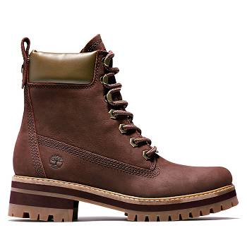 Timberland Courmayeur Valley - Bordove 6 Inch Cizmy Damske, TB0459R